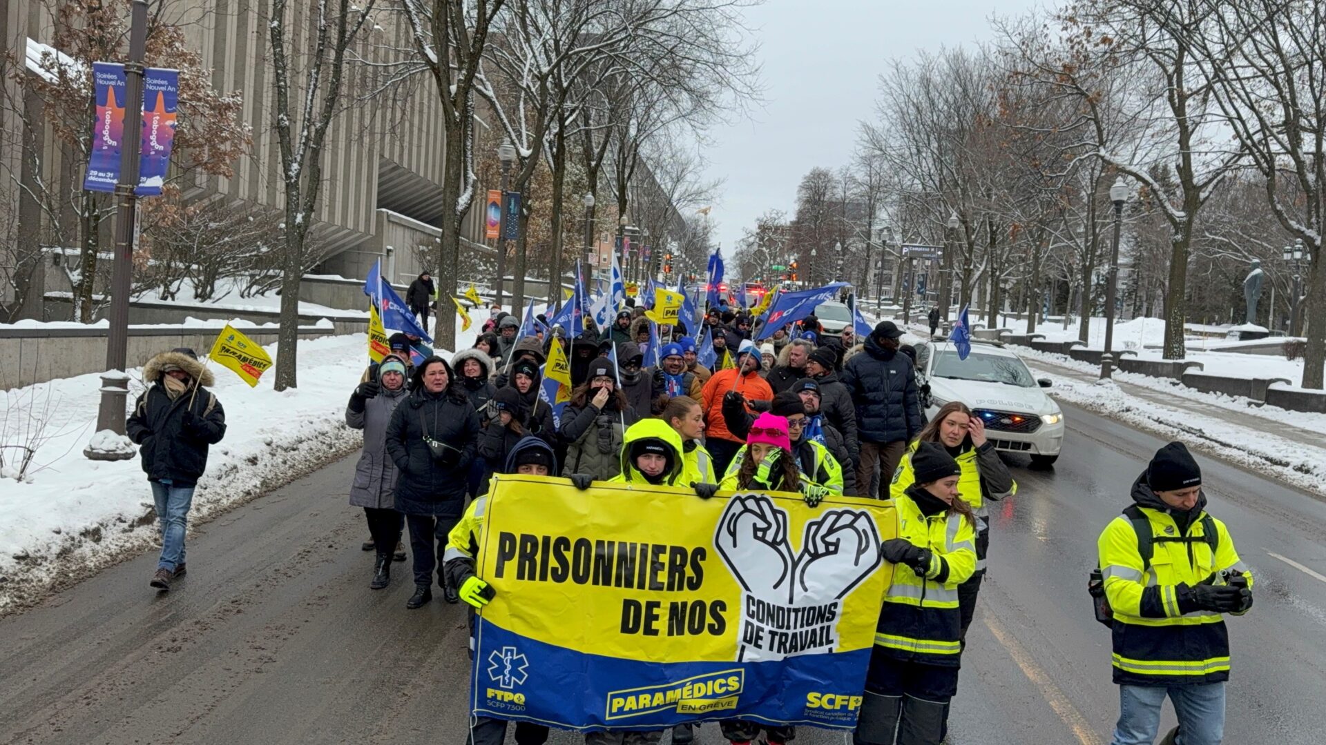 Les paramédics se mobilisent au Québec