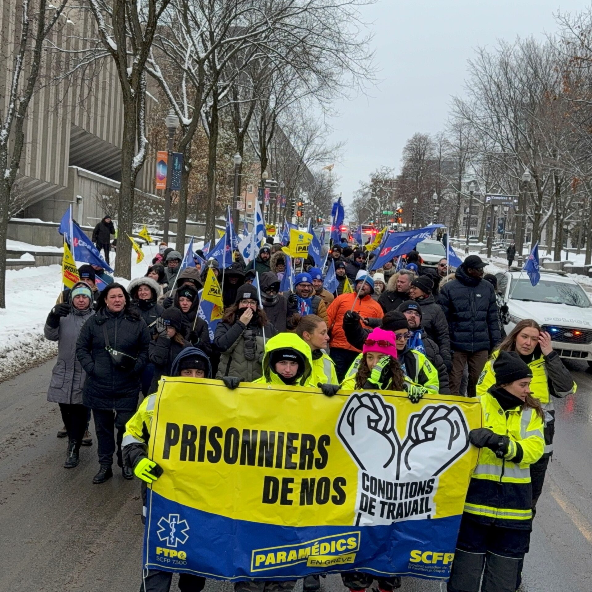 Les paramédics se mobilisent au Québec