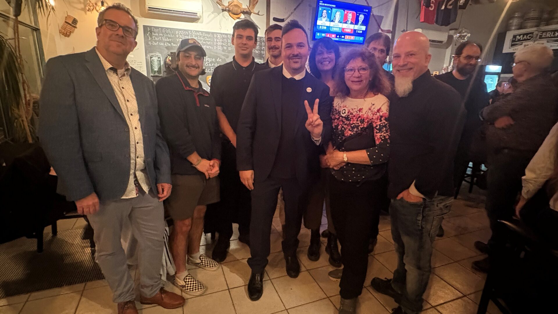 Le péquiste Maxime Laporte est élu dans L'Assomption. (Photo : Marie-Christine Gaudreau)