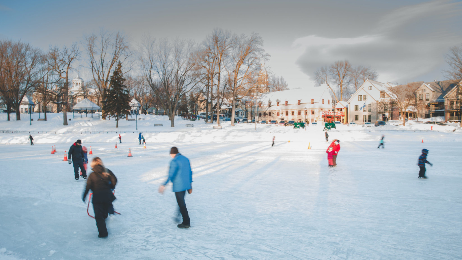 La patinoire de l'Île-des-Moulins. Photo Simon Laroche - La Nouvelle Société