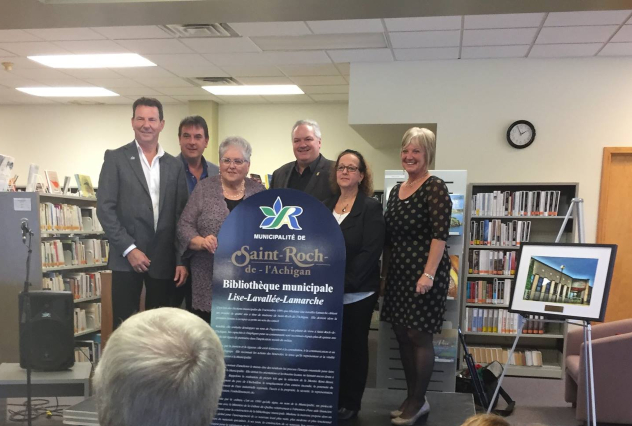 La bibliothèque Lise-Lavallée-Lamarche a été inaugurée le 1er octobre 2017. (Photo Archives)