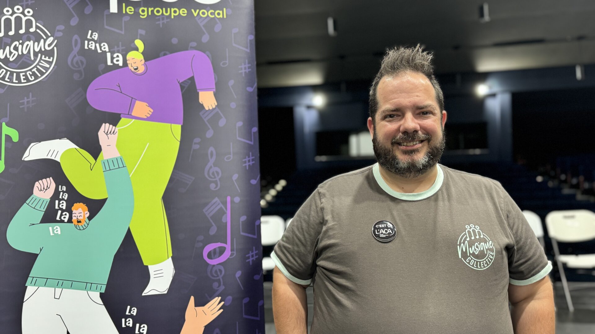 Le directeur d'Eclipse-le groupe Vocal, Hugo Valiquette. Photo Médialo - Alex Proteau