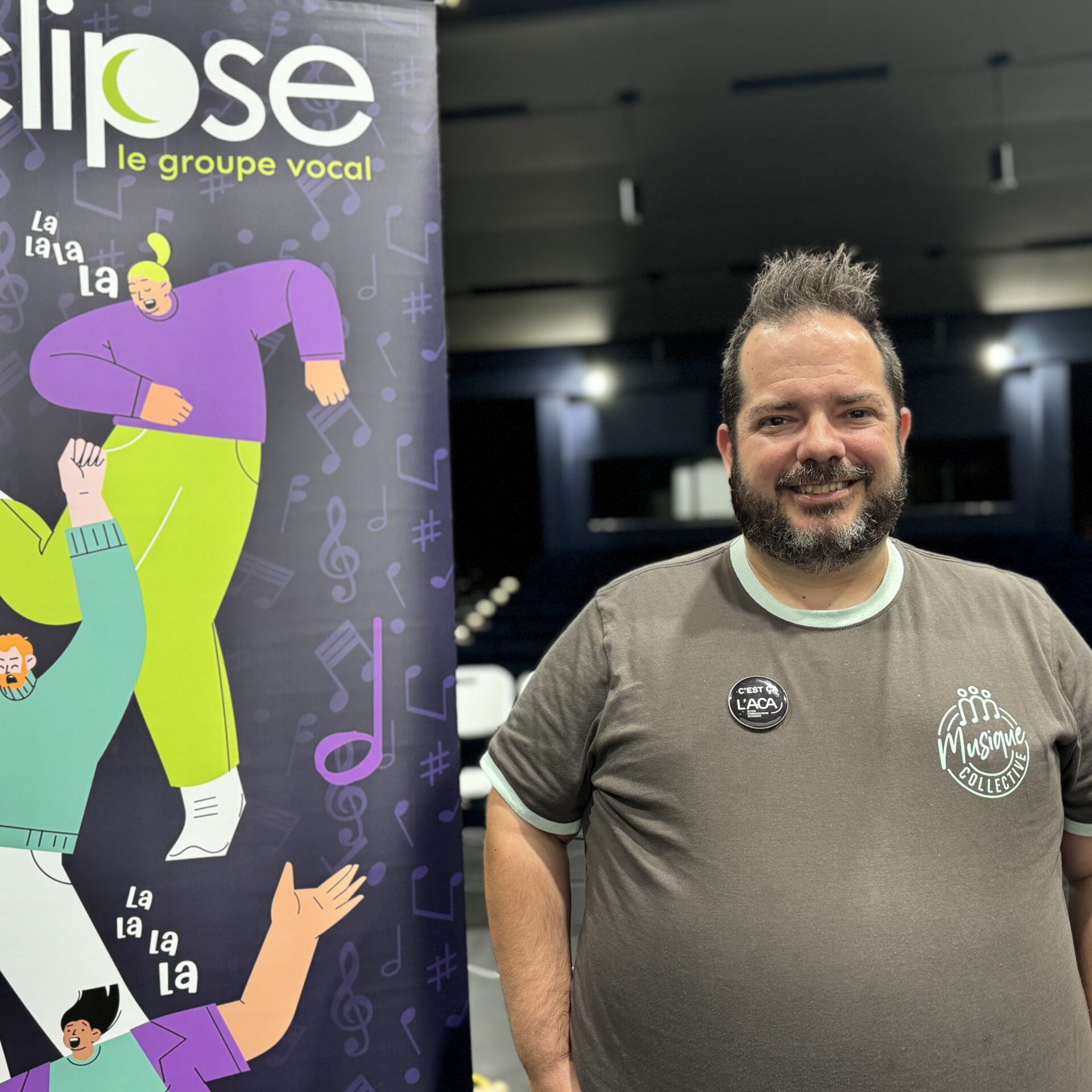 Le directeur d'Eclipse-le groupe Vocal, Hugo Valiquette. Photo Médialo - Alex Proteau