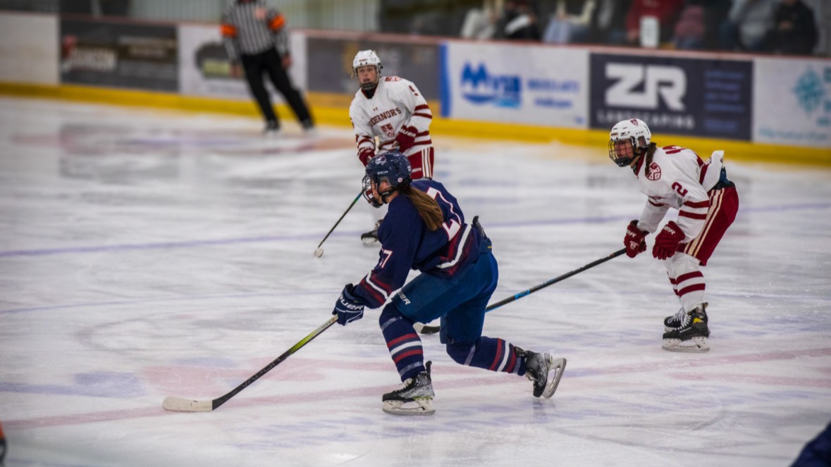 Megan Tremblay en action sur la glace. (Photo gracieuseté)