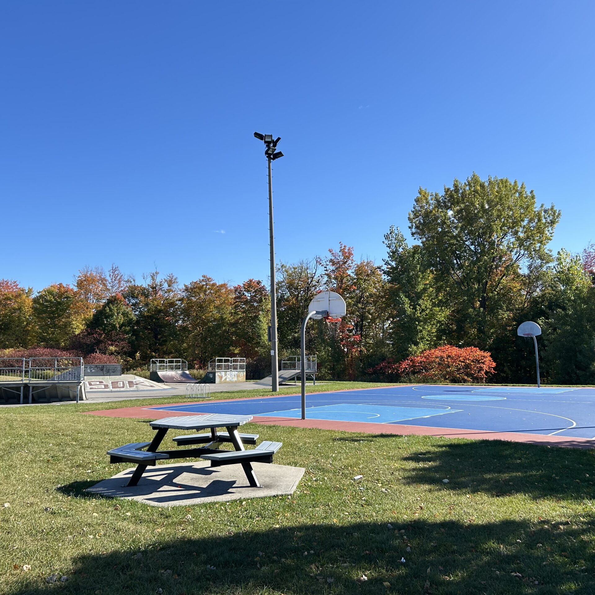 Le parc dans lequel s'est produit l'homicide. (Photo Médialo - Sabrina Quesnel Bolduc)