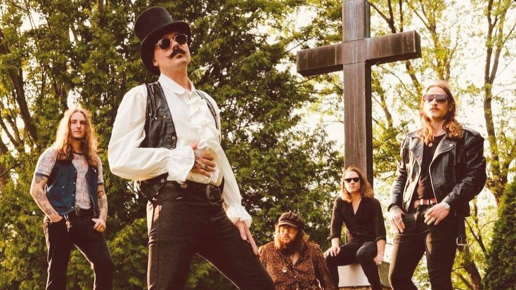 Le groupe Fangus – Alex Bigras, Screamin’ Jim Laflamme, Chub, Vick Trigger et Snake St-Louis. Photo gracieuseté - Crédit Louis Lhomel 