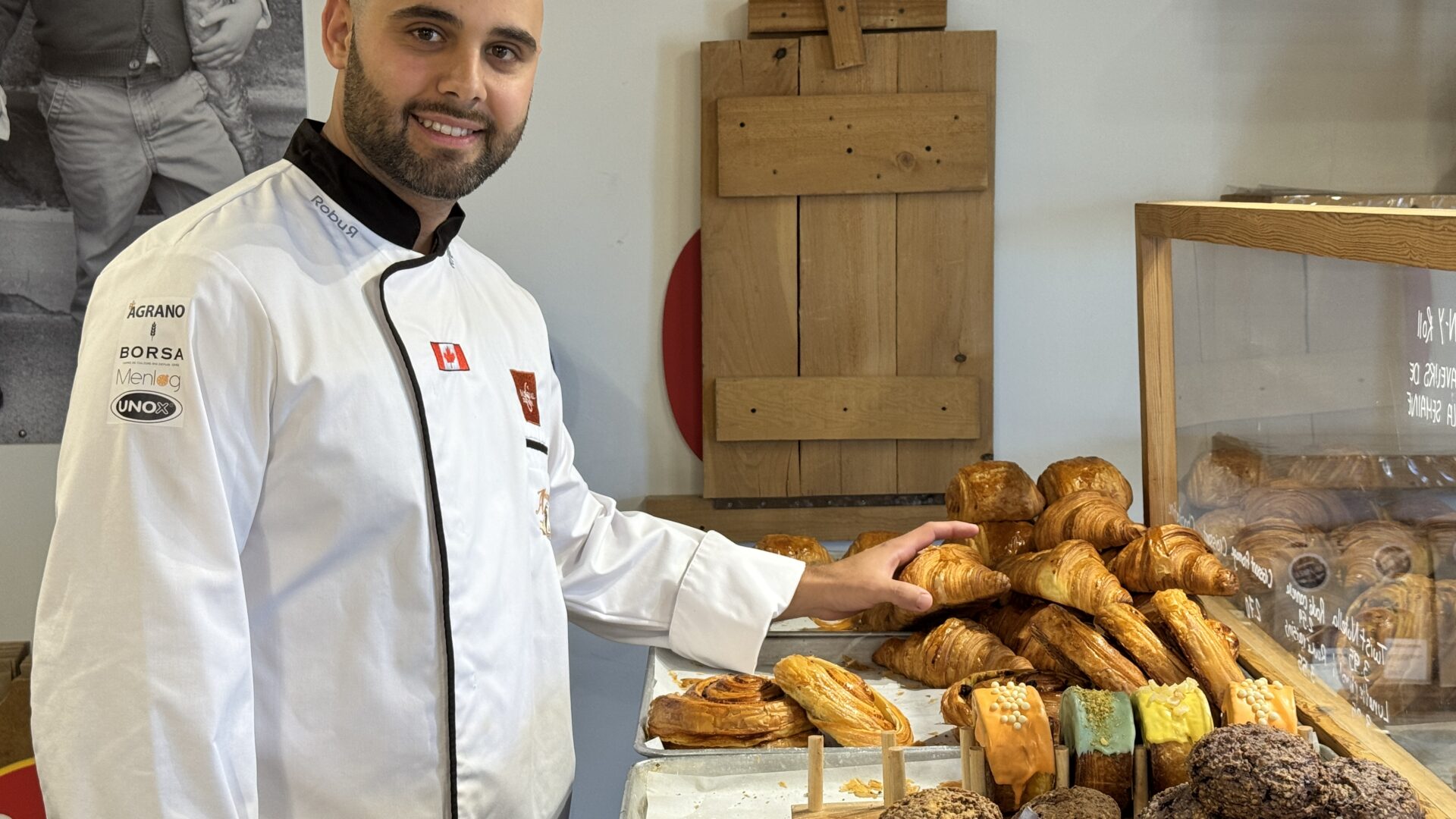 Damien Agliata travaille à La Shop à Pain à Terrebonne. Photo Médialo-Alex Proteau