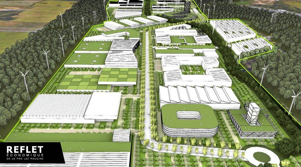 C’est en 2026 que se prendront les grandes décisions concernant le développement futur parc industriel Tera8 situé au nord de l’autoroute 640 et à l’ouest du Complexe Enviro Connexions. Photo  gracieuseté