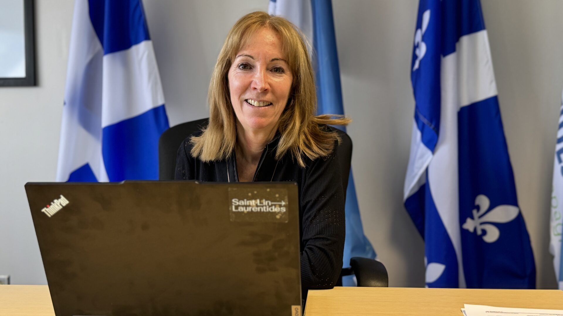 La mairesse de Saint-Lin-Laurentides, Isabelle Auger. Photo Médialo - Alex Proteau