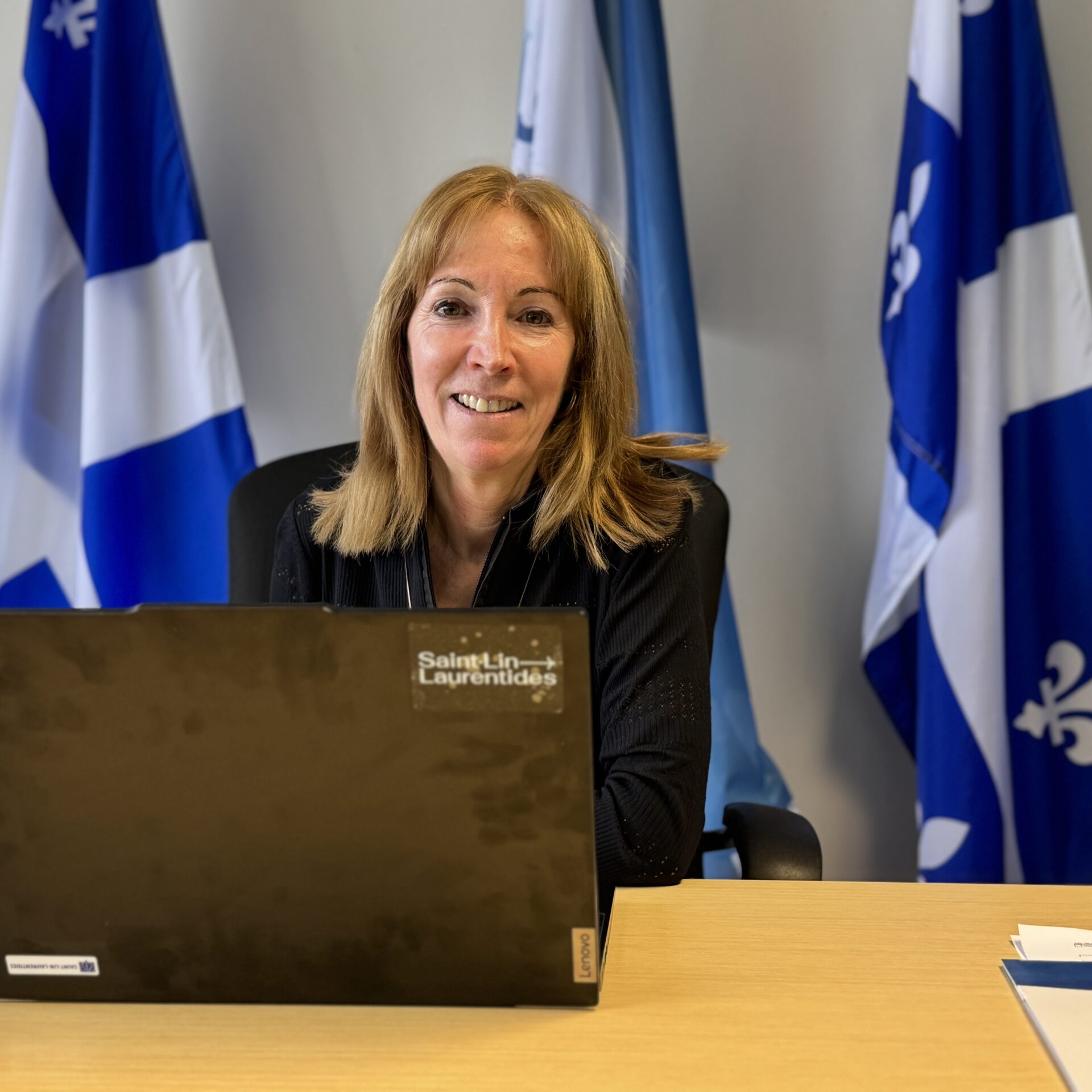 La mairesse de Saint-Lin-Laurentides, Isabelle Auger. Photo Médialo - Alex Proteau