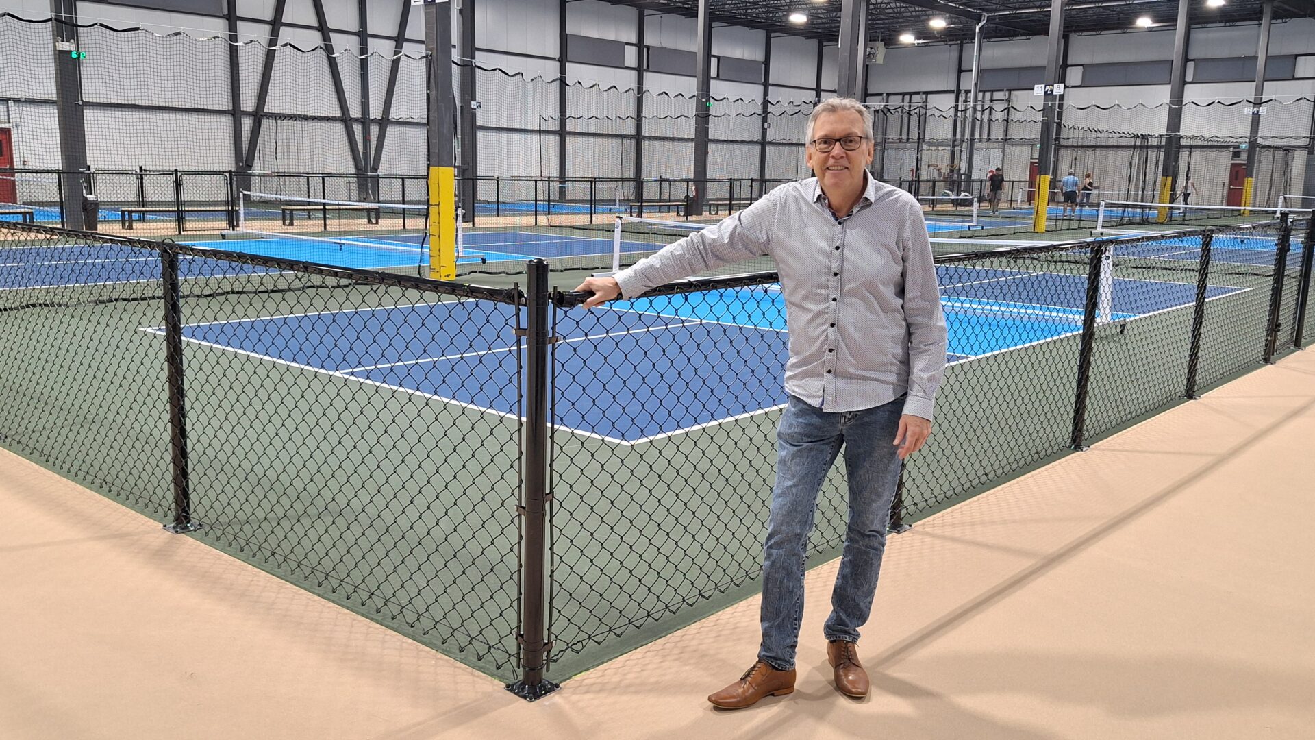 Daniel Hamel est fier de l’ouverture de Pickleball Lanaudière.  Photo Médialo - Raphaël Isselet