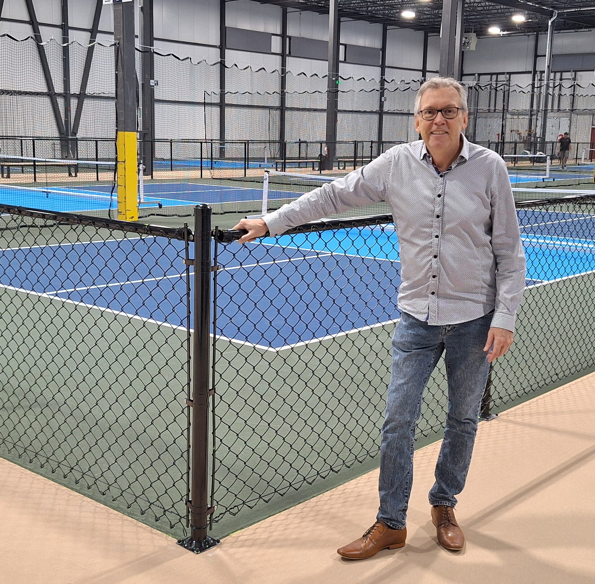 Daniel Hamel est fier de l’ouverture de Pickleball Lanaudière.  Photo Médialo - Raphaël Isselet