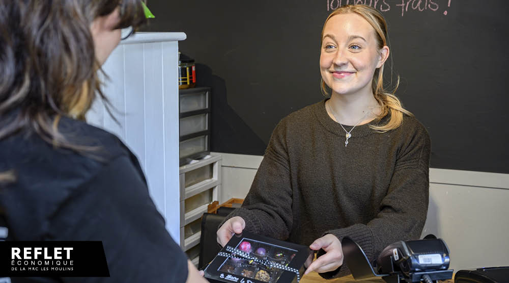 Les initiatives pour encourager l’achat local sont nombreuses dans la MRC Les Moulins. (Photo : Sébastien Arbour) 