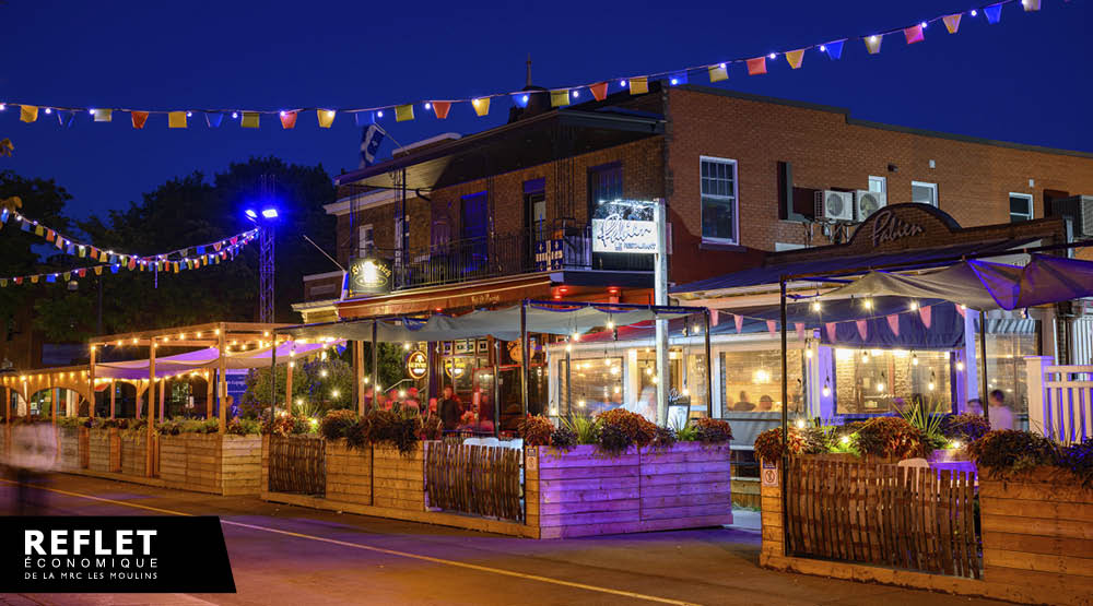 Pendant la période estivale 2025, les terrasses ont été très achalandées. (Photo  gracieuseté Sébastien Arbour) 