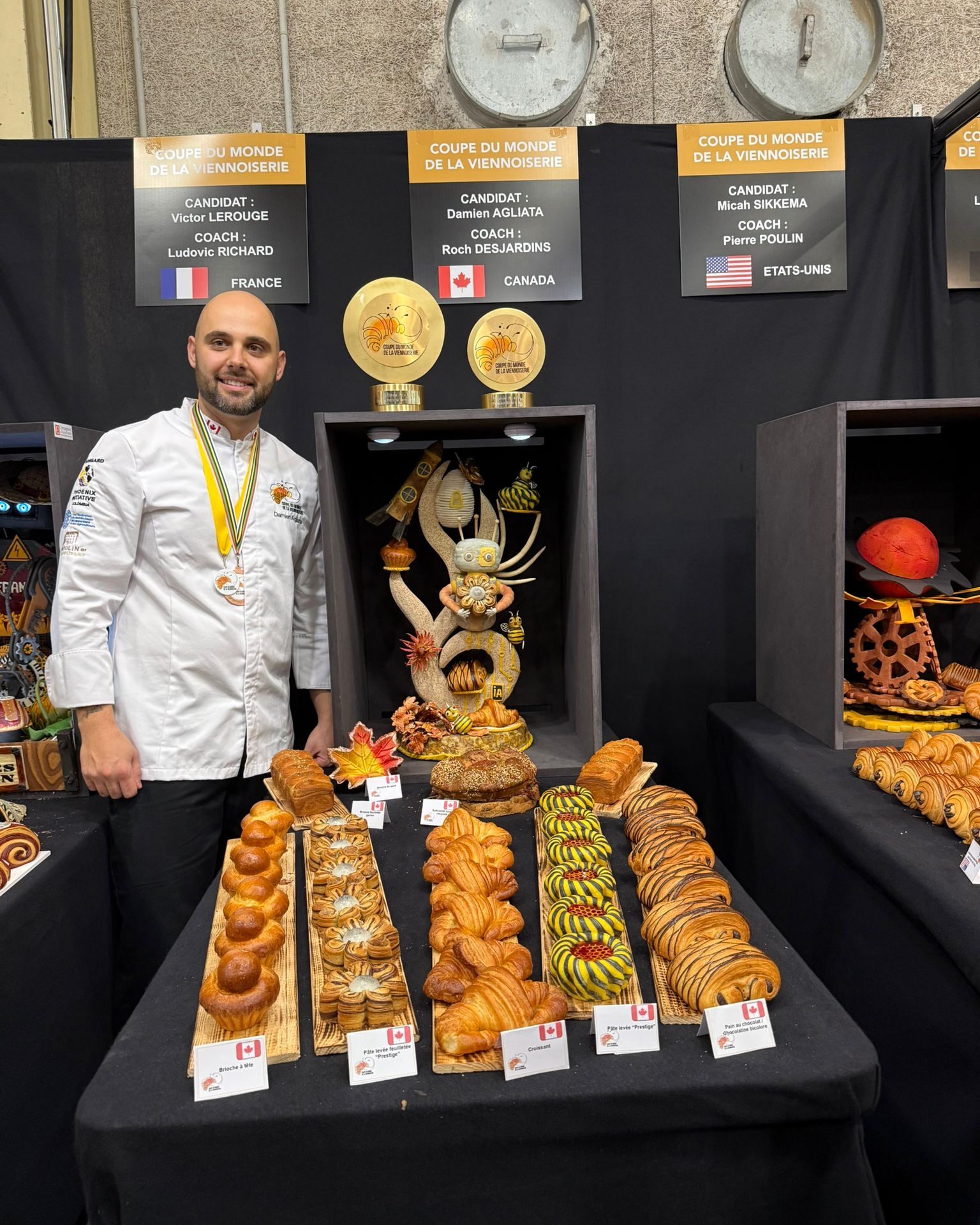 Damien Agliata en action lors des championnats du monde. (Photo gracieuseté)