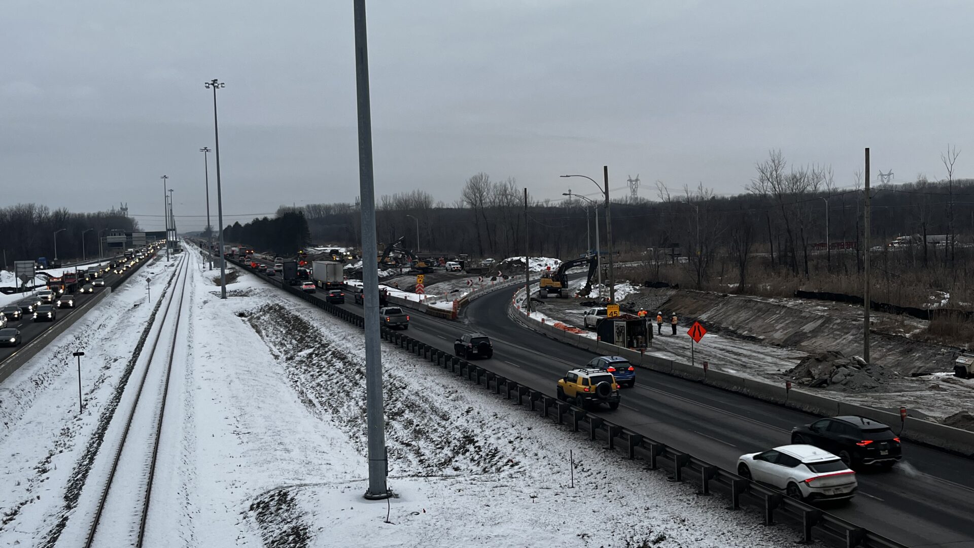 Photo prise à la hauteur de la montée des Pionniers. Photo gracieuseté MTMD