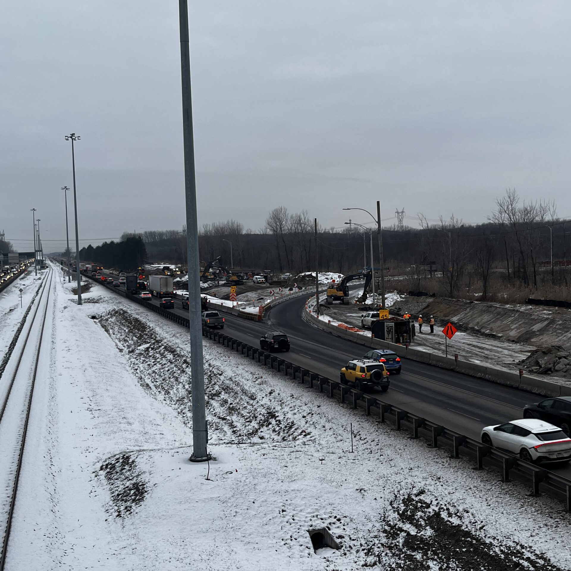 Photo prise à la hauteur de la montée des Pionniers. Photo gracieuseté MTMD