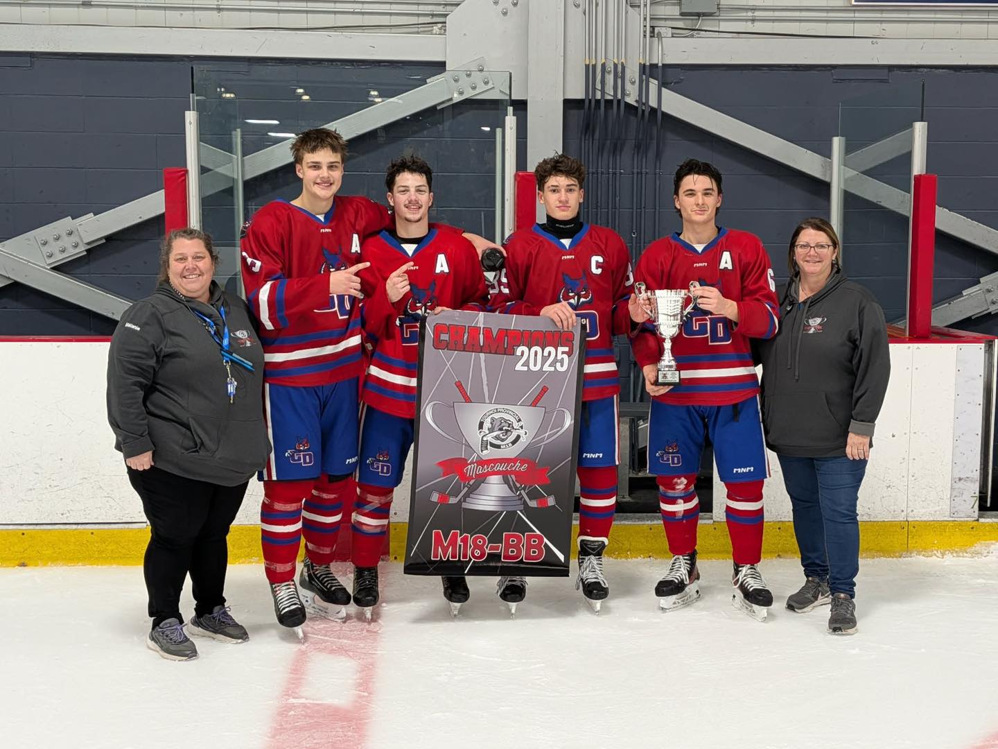 Les gagnants de la catégorie M18 BB. Photo gracieuseté