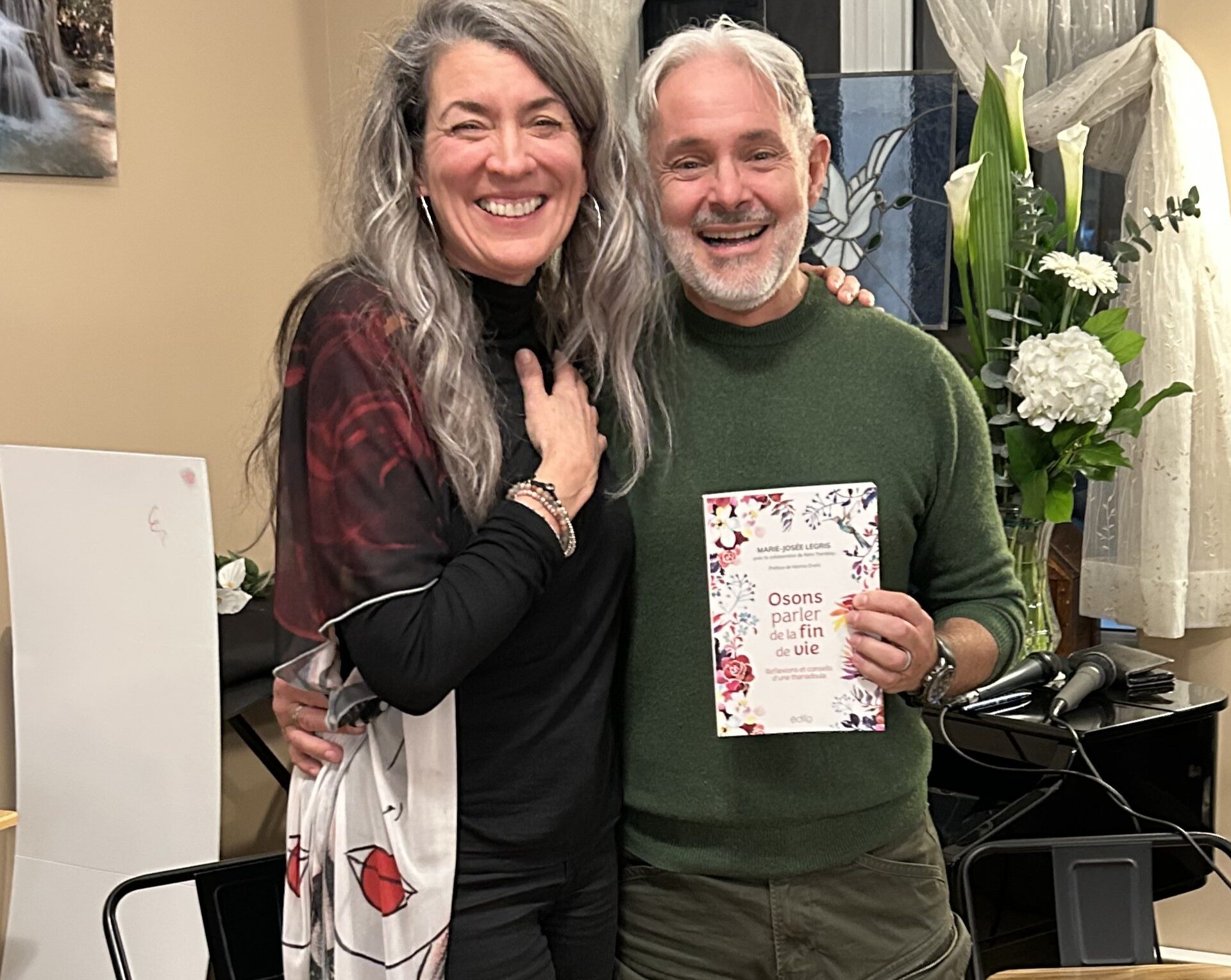 Marie-Josée Legris et Rémy Tremblay lors du lancement. Photo Médialo - Sabrina Quesnel-Bolduc 
