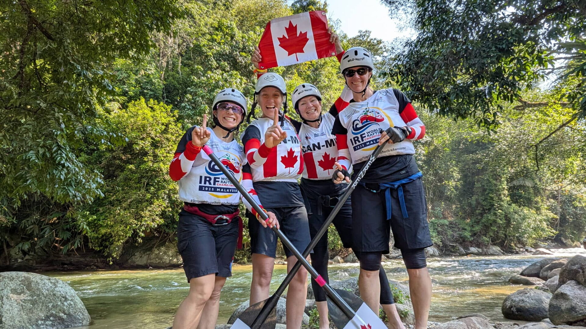 L'équipage Kariboo au boit de la compétition. (Photo gracieuseté)