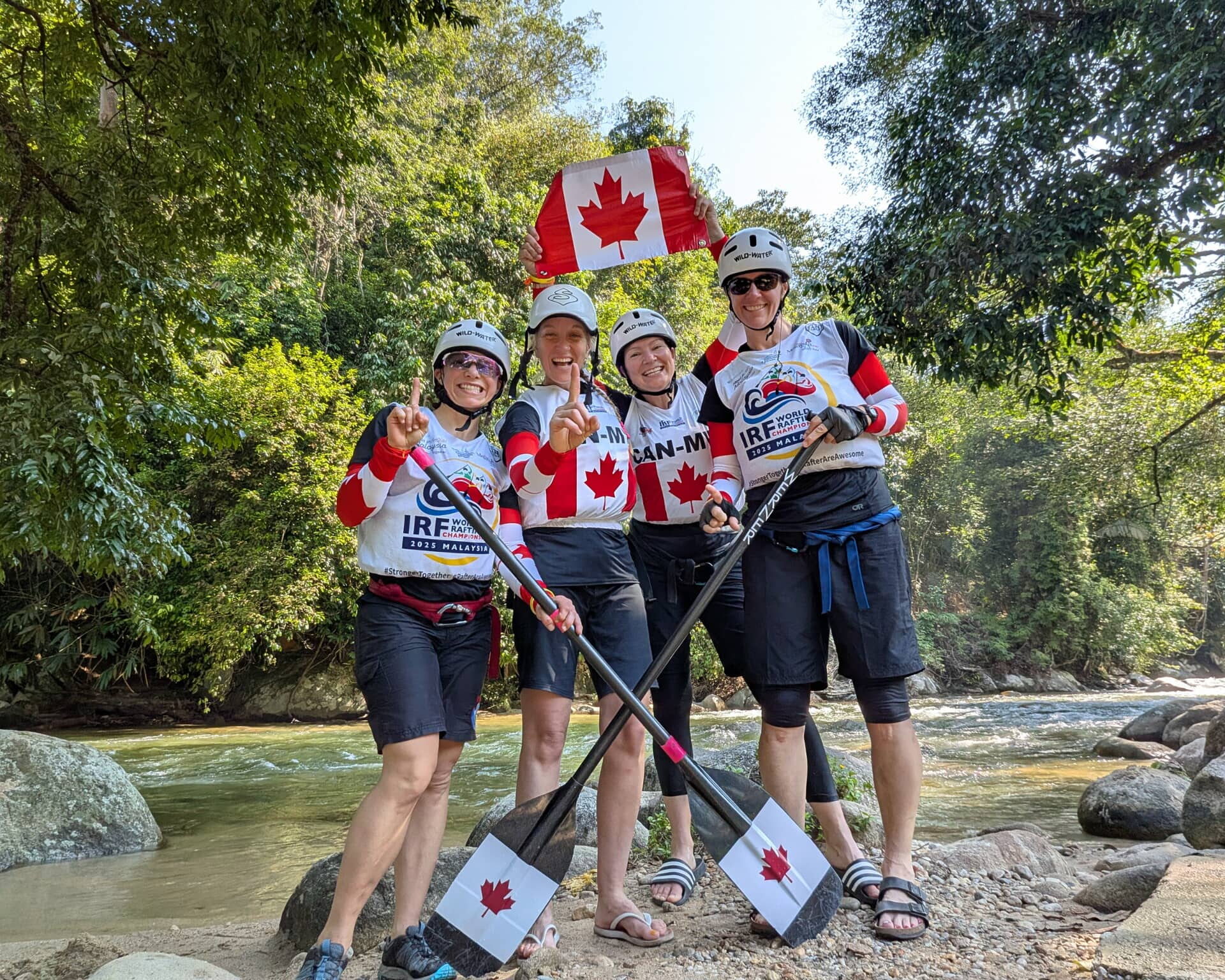 L'équipage Kariboo au boit de la compétition. (Photo gracieuseté)