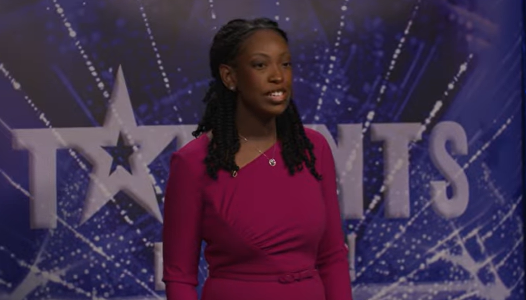 Tatiana Auguste lors de son passage à « Infoman» le 31 décembre dernier. Photo capture d'écran  Tou.TV