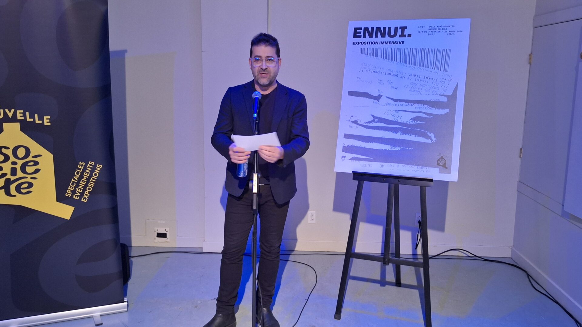  Le lancement de l’exposition ENNUI a eu lieu le jeudi 5 février. (Photo Médialo - Raphaël Isselet)