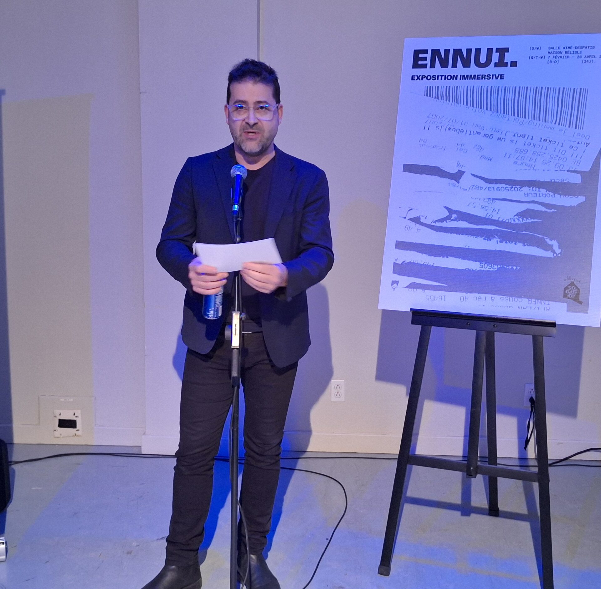  Le lancement de l’exposition ENNUI a eu lieu le jeudi 5 février. (Photo Médialo - Raphaël Isselet)