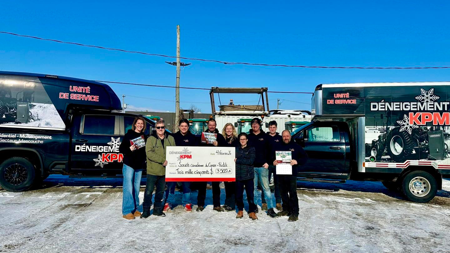 L'équipe de KPM Déneigement à Mascouche. (Photo gracieuseté)