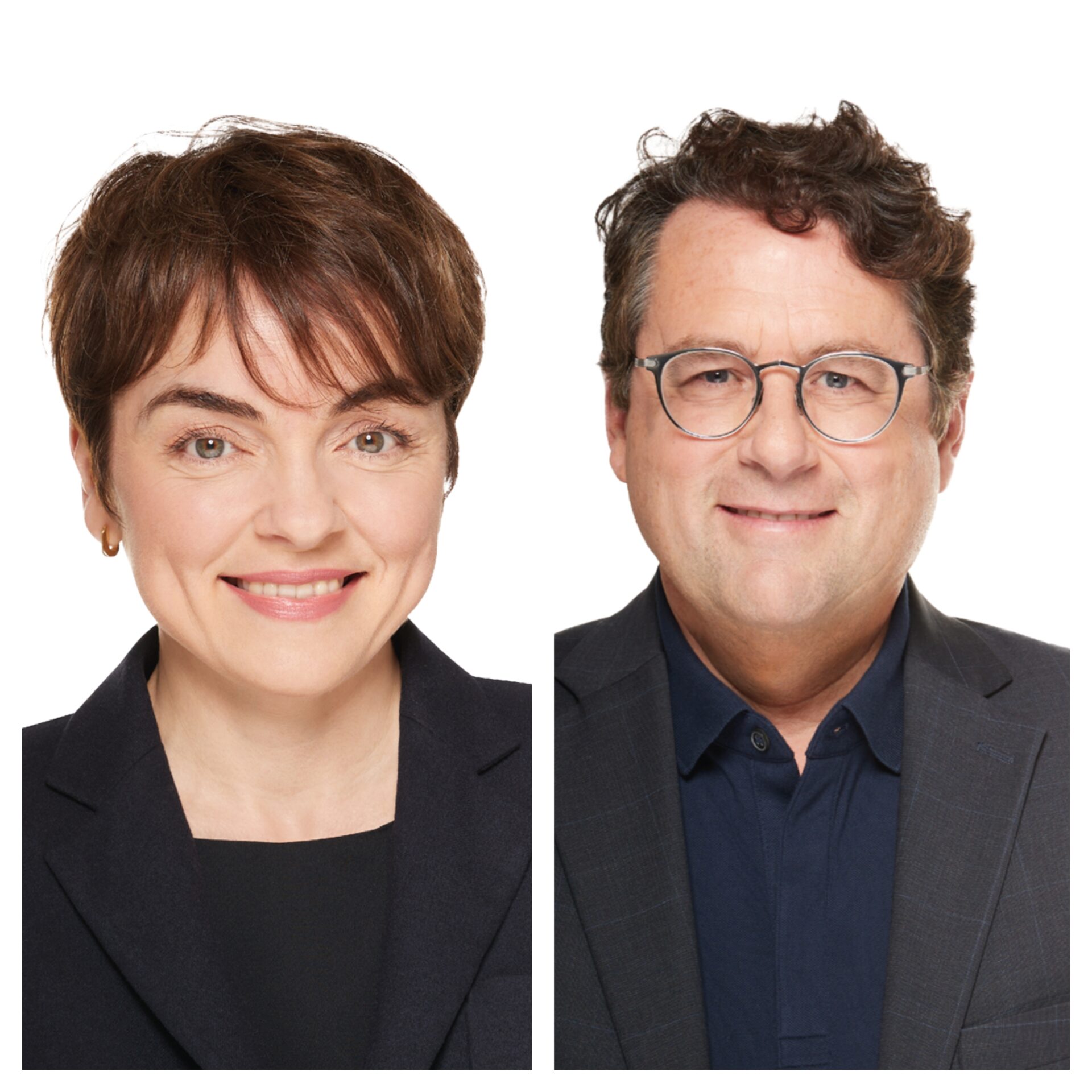 Christine Fréchette (à gauche) et Bernard Drainville (à droite) Photos Coalition avenir Québec