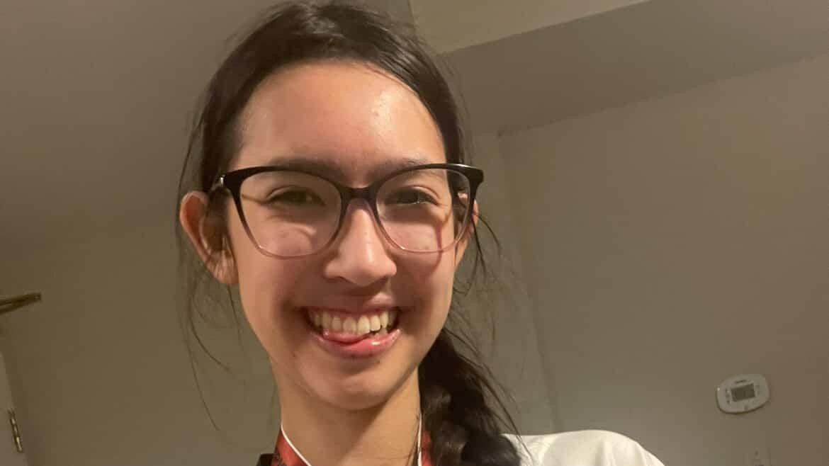 Mai Pelletier a obtenu la médaille d'argent le 5 février dernier. Photo gracieuseté Catherine Jean