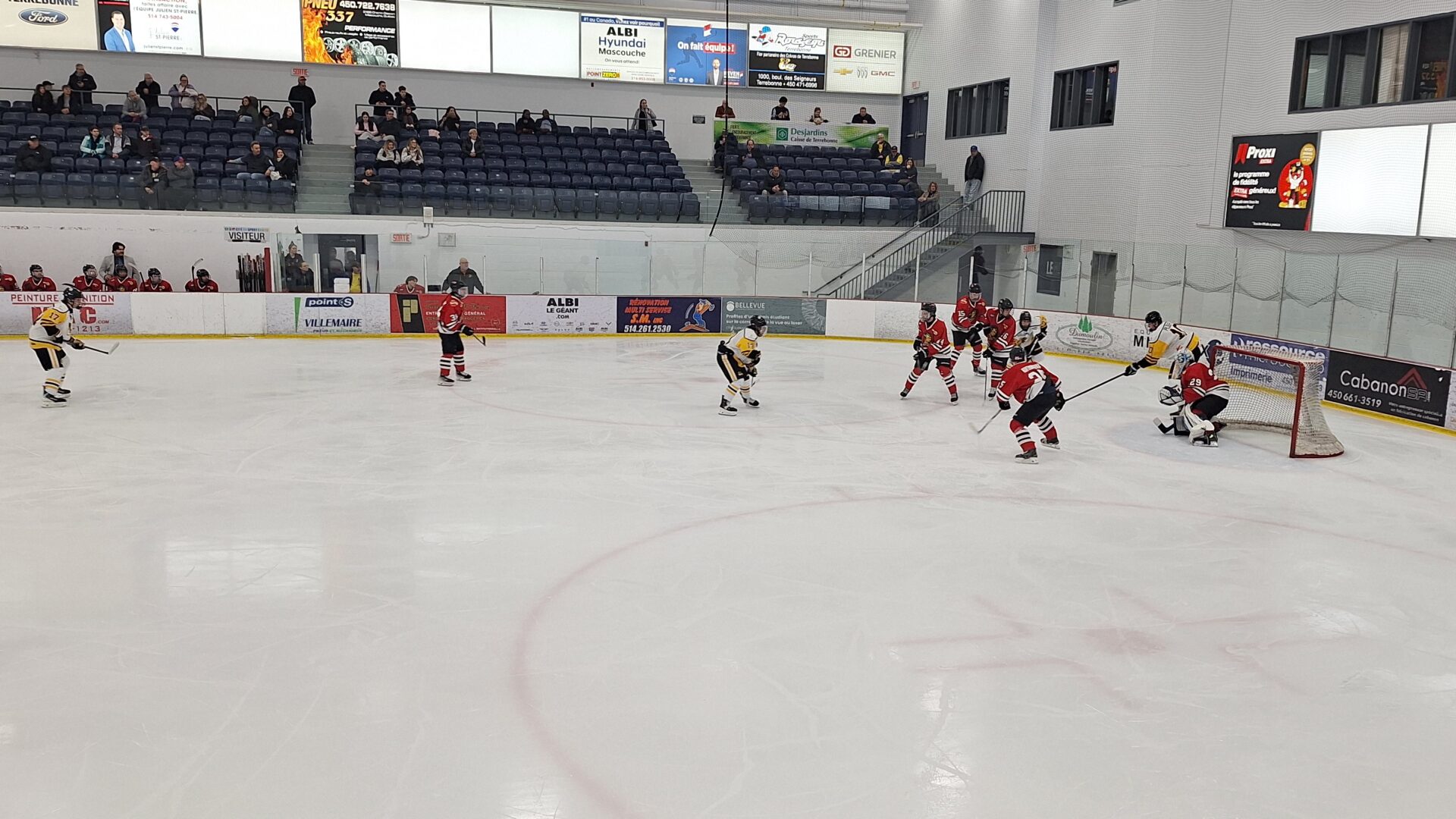 Les Cobras lors du match contre Valleyfield. (Photo Médialo - Raphaël Isselet)
