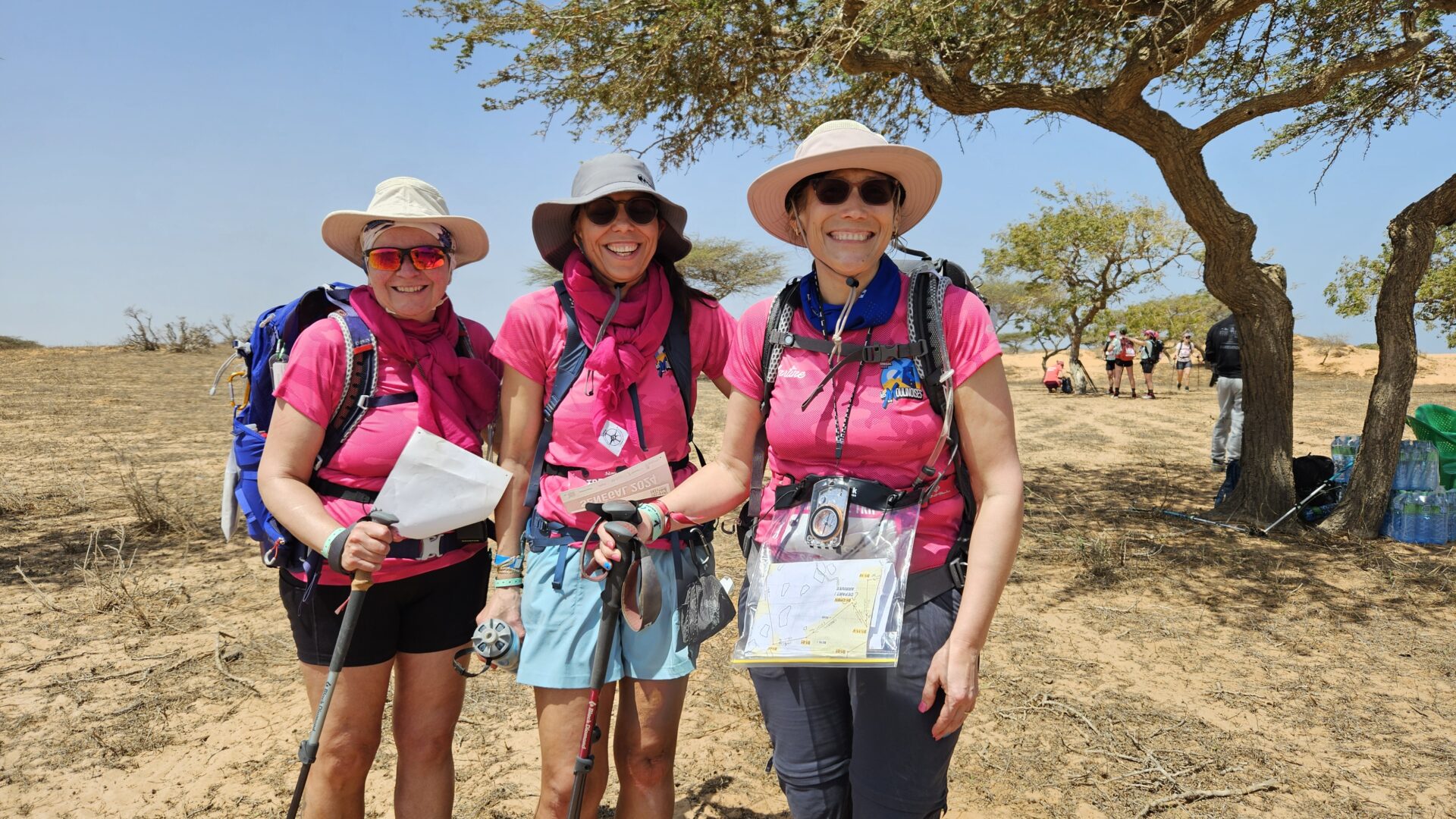 Annie, Nadia et Martine au Sénégal. Photo gracieuseté.