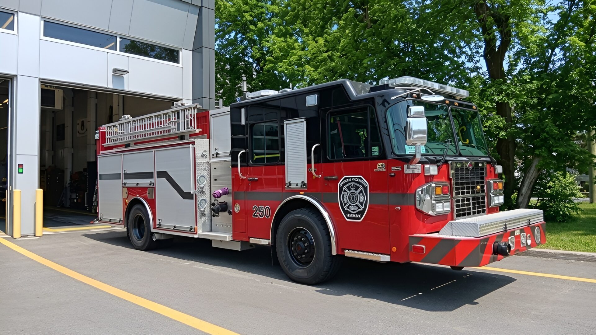Caserne de Saint-Lin-laurentides. Photo gracieuseté 