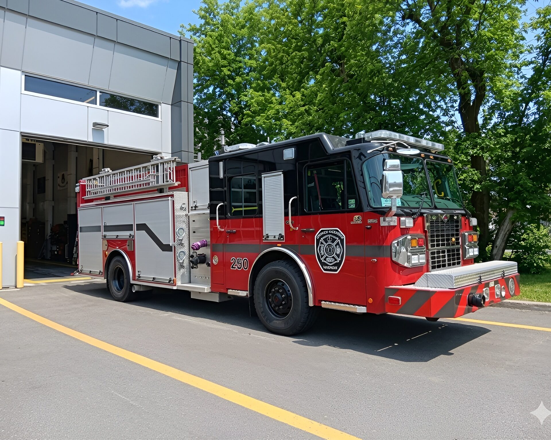 Caserne de Saint-Lin-laurentides. Photo gracieuseté 