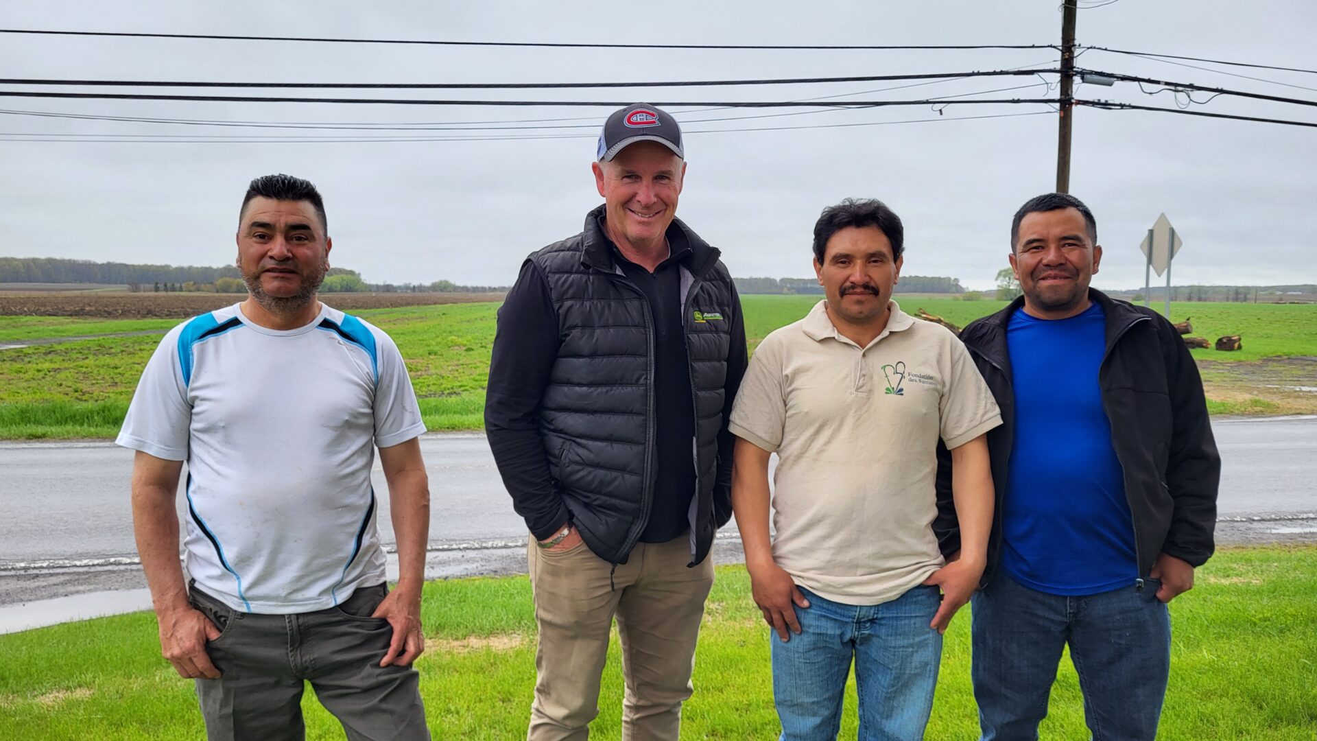 Byron Lopez, Pascal Forest, Noe Bonilla et Juan Jose Vasquez. (Photo Médialo - Mélissa Blouin)

