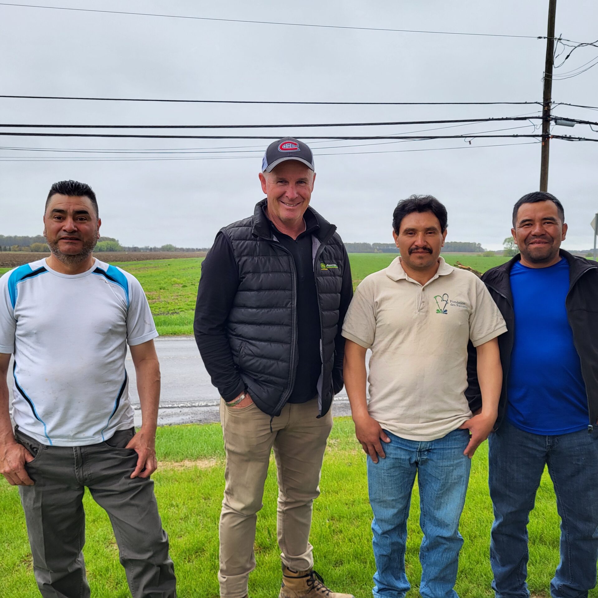 Byron Lopez, Pascal Forest, Noe Bonilla et Juan Jose Vasquez. (Photo Médialo - Mélissa Blouin)
