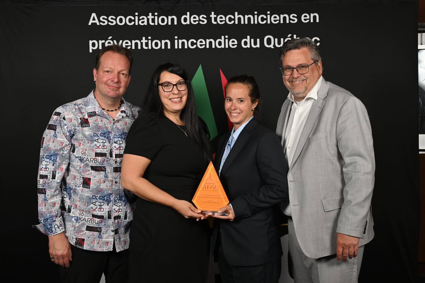 La Ville de Terrebonne a reçu le Prix Triangle Orange, soulignant un projet de prévention en sécurité civile. (Photo gracieuseté)