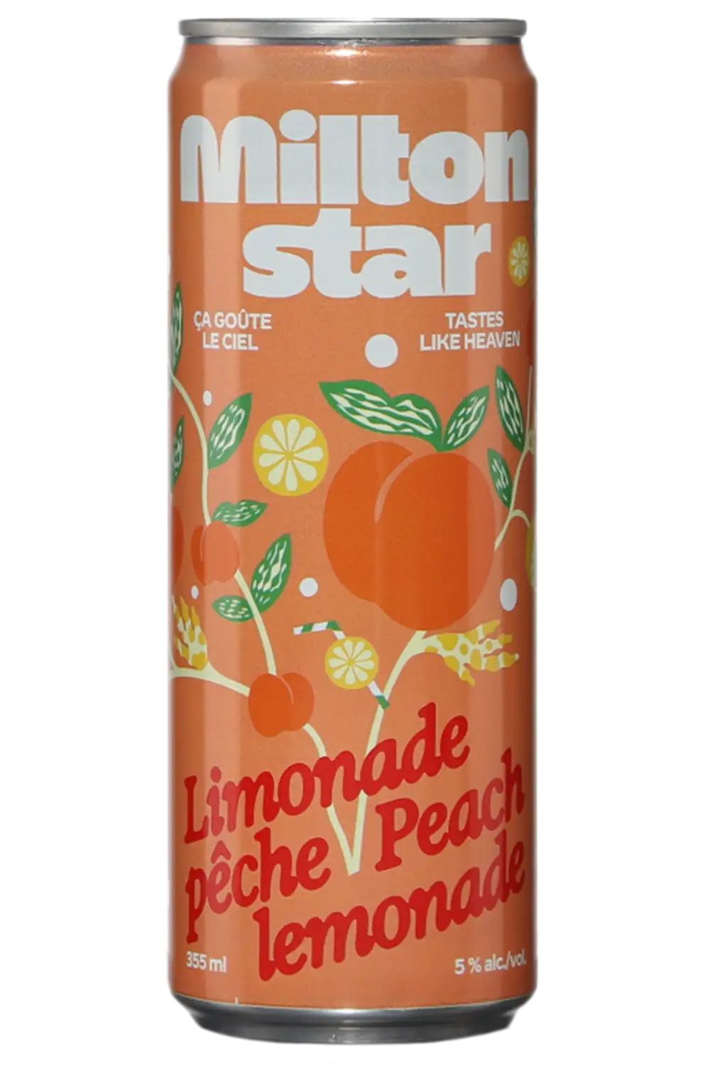 Milton Star Limonade Pêche. Photo SAQ