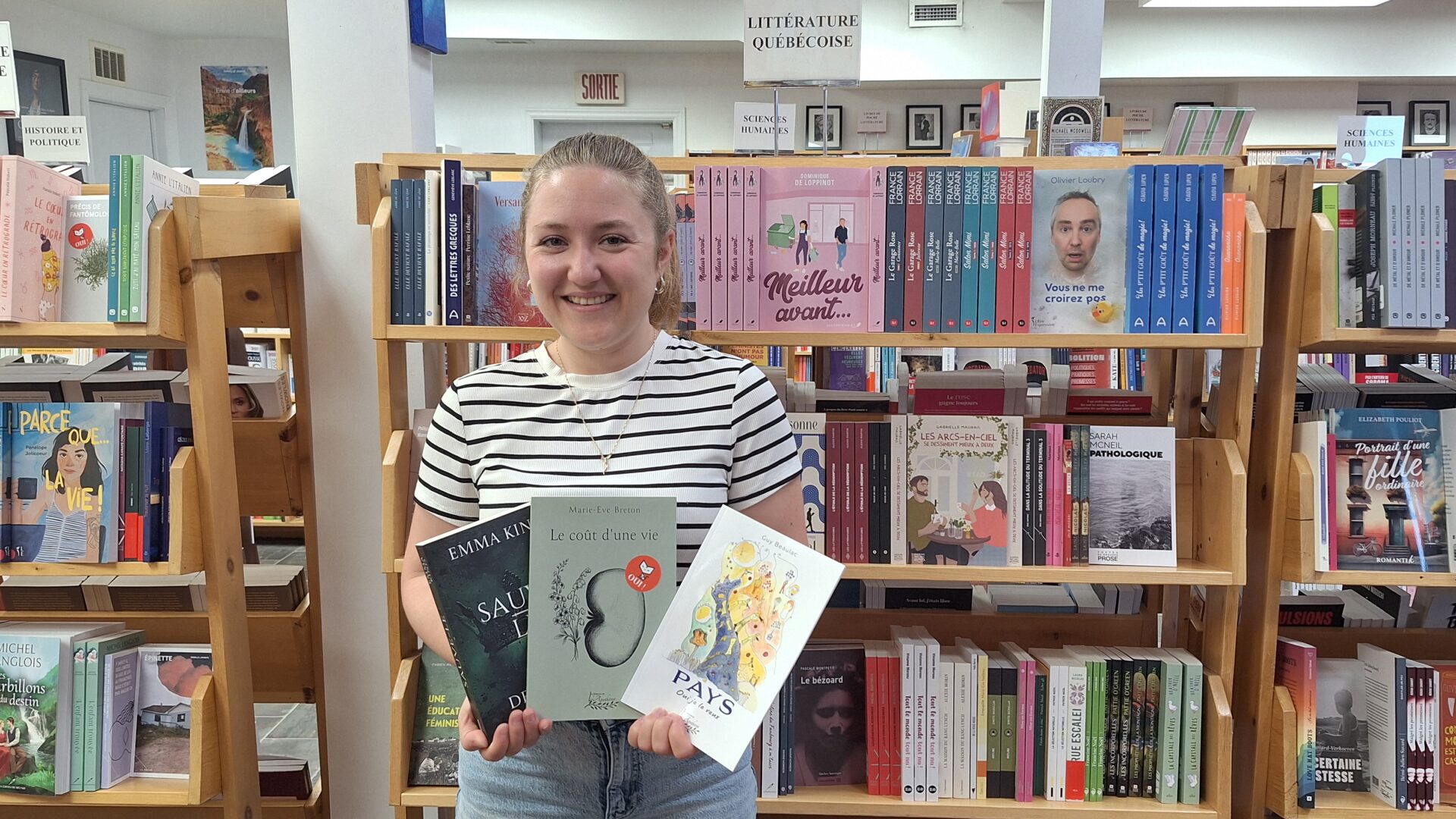 Valérie, copropriétaire de la librairie Lulu. (Photo Médialo - Raphaël Isselet)
