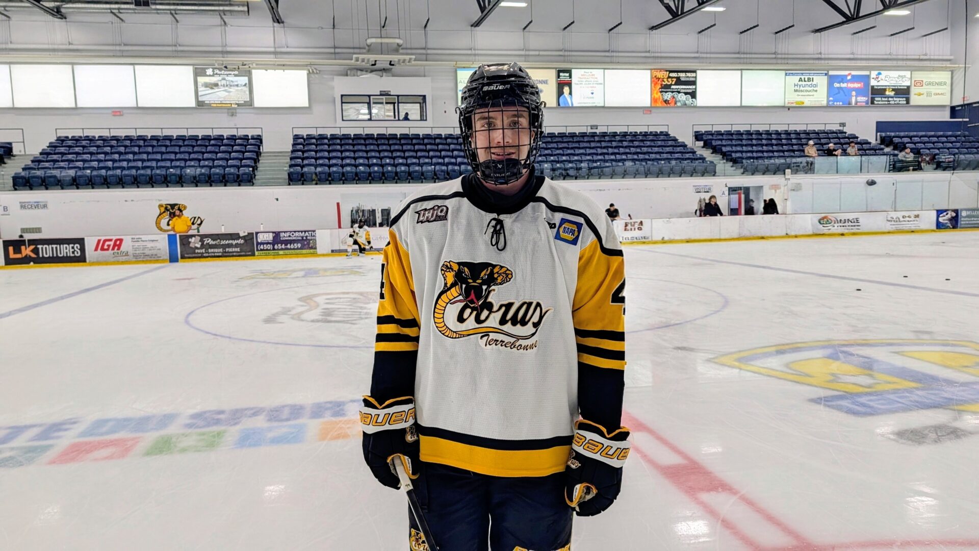 Le nouveau défenseur des Cobras de Terrebonne, Antoine Poirier. (Photo gracieuseté - Cobras de Terrebonne)
