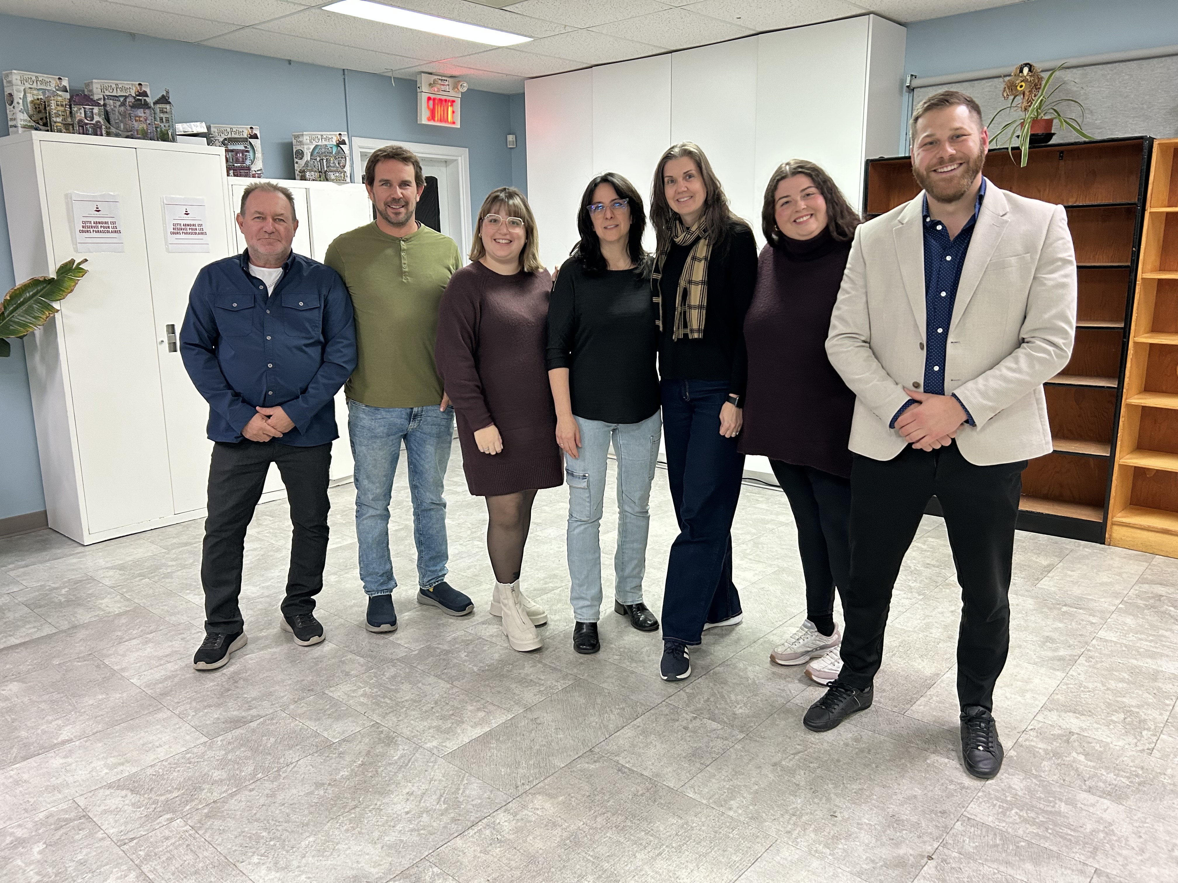 L'équipe d'Ensemble Lanoraie avant les résultats des élections. Photo Médialo Sabrina Quesnel-Bolduc