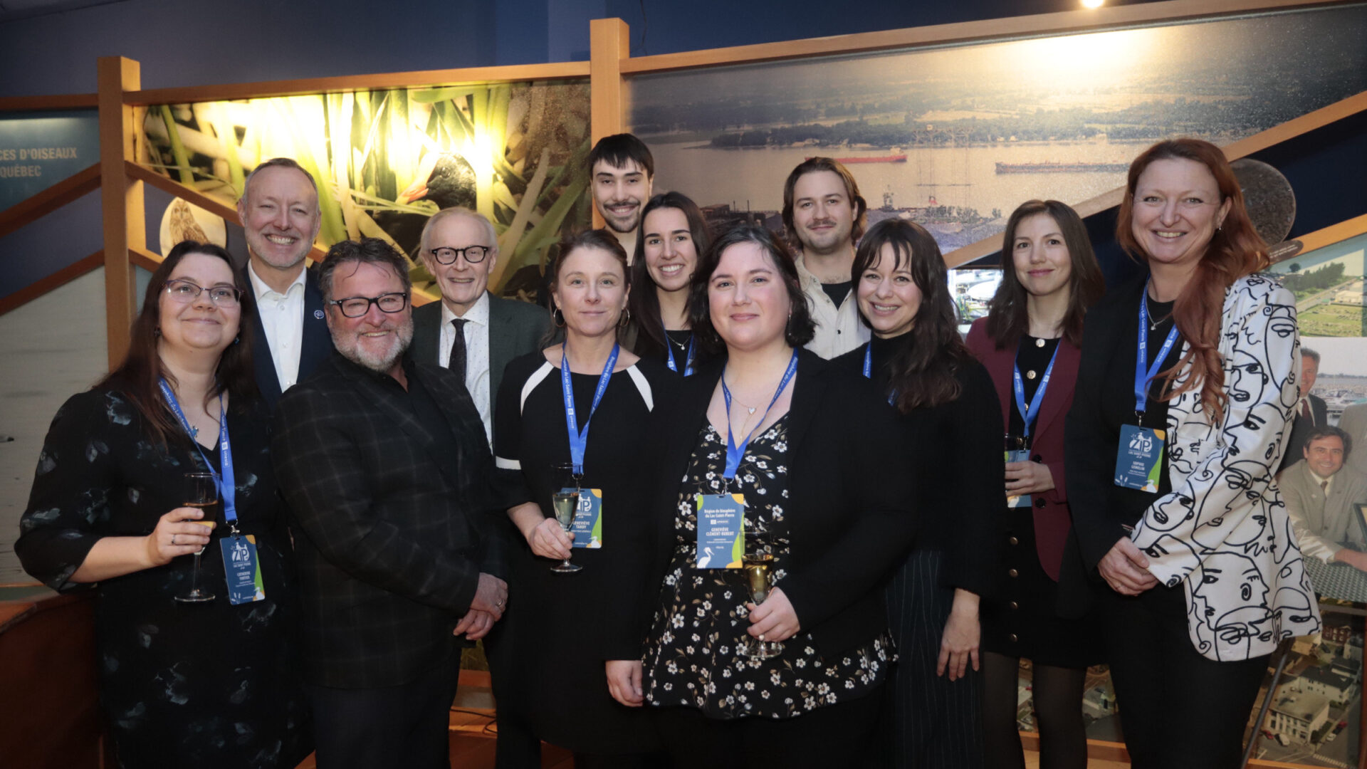 Toute l’équipe du Comité ZIP du lac Saint-Pierre a assisté à l’exposition le 26 janvier dernier. (Photo gracieuseté)