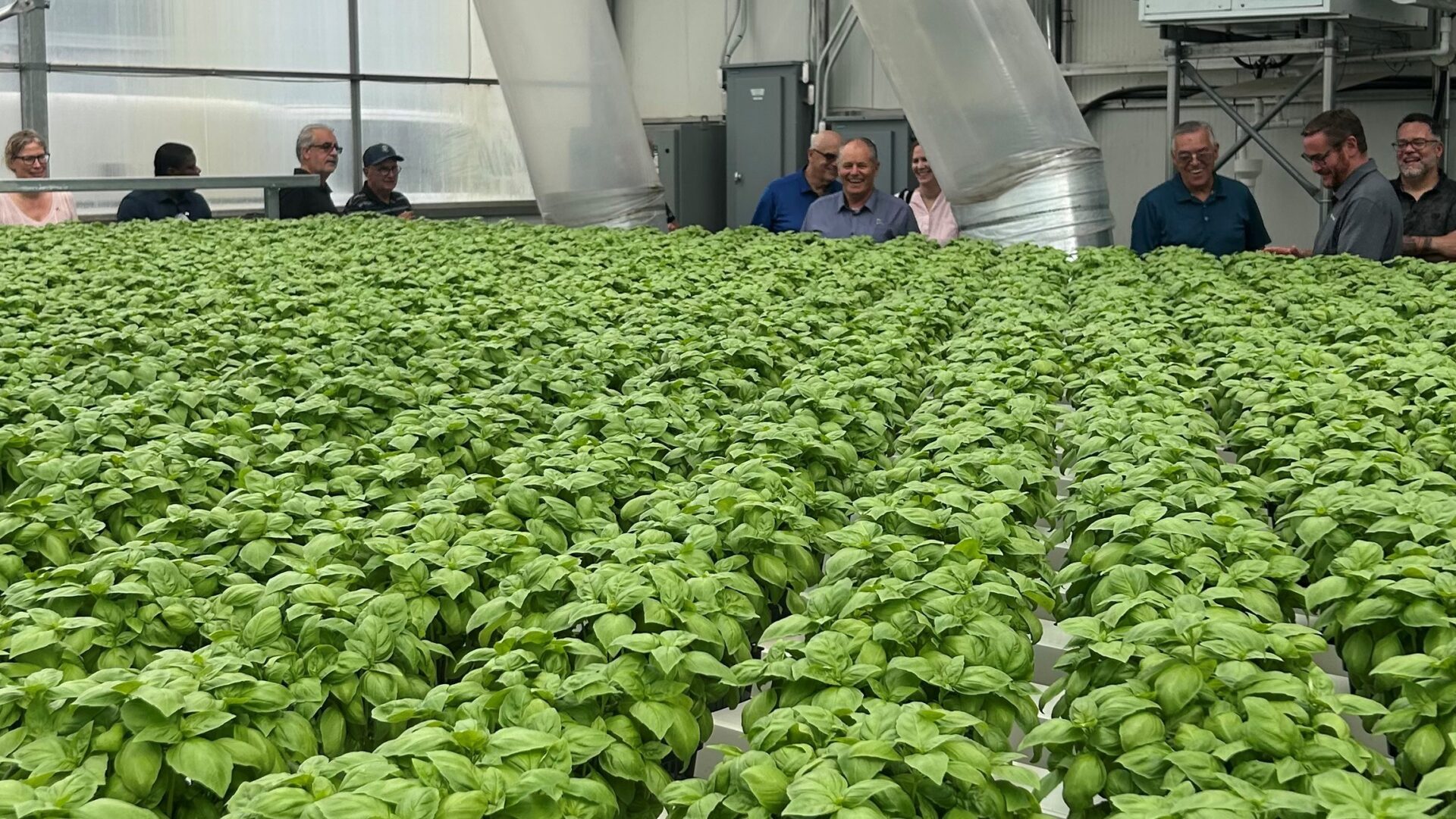 Visite des élus chez Gourma à Saint-Norbert. (Photo gracieuseté)