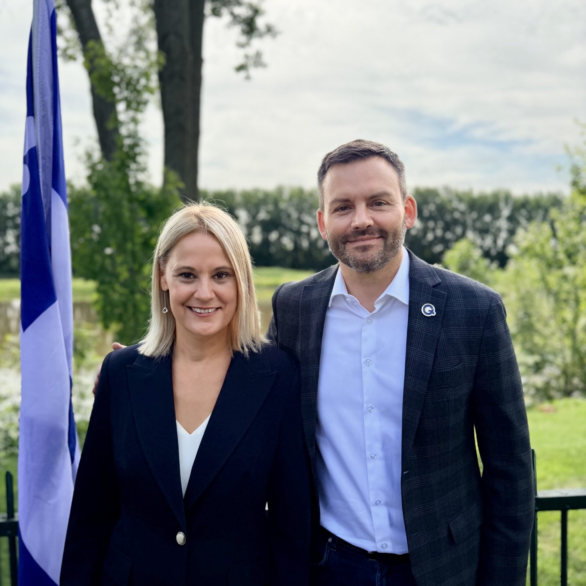 Elsie Lefebvre et Paul St-Pierre Plamondon. (Photo gracieuseté)