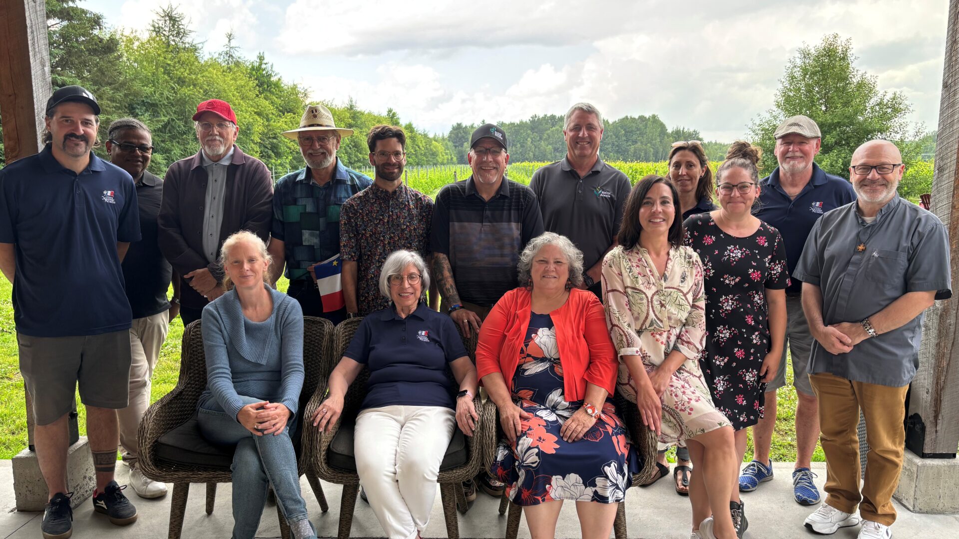 Les acteurs et les partenaires du Festival acadien de la Nouvelle-Acadie. (Photo Médialo – Élise Brouillette)
