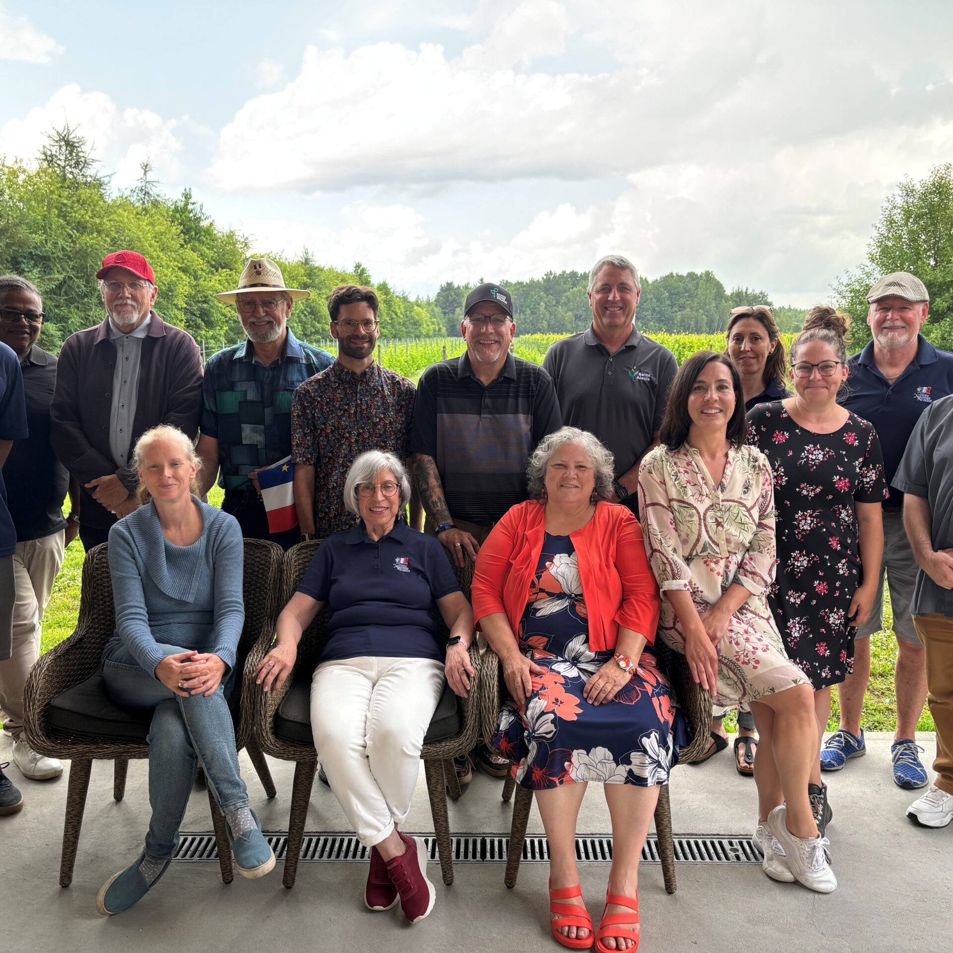 Les acteurs et les partenaires du Festival acadien de la Nouvelle-Acadie. (Photo Médialo – Élise Brouillette)