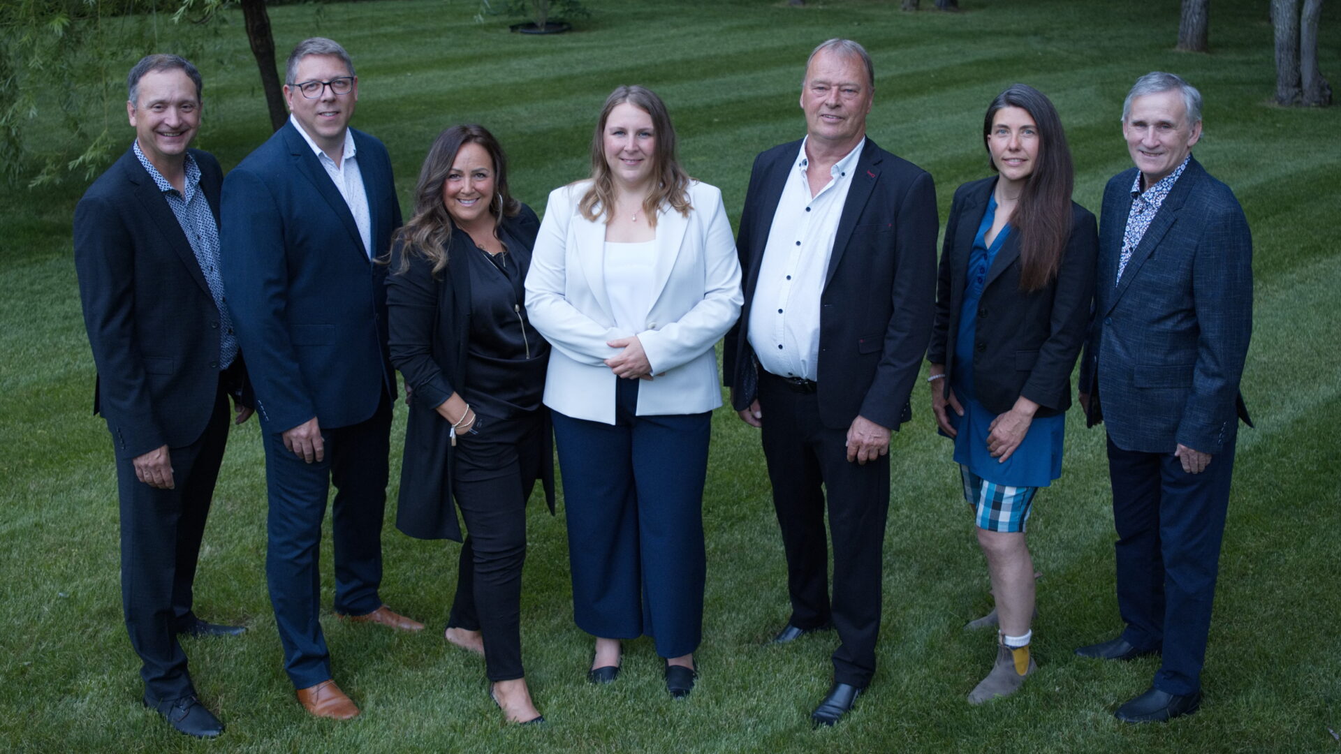 Patrice Ayotte (District 1), Daniel Ricard (District 2), Sophie Lajeunesse (District 3), Audrey Boisjoly (cheffe), Pierre Lépicier (District 4), Caroline Laurin (District 5) et Luc Ducharme (District 6).  (Photo gracieuseté)