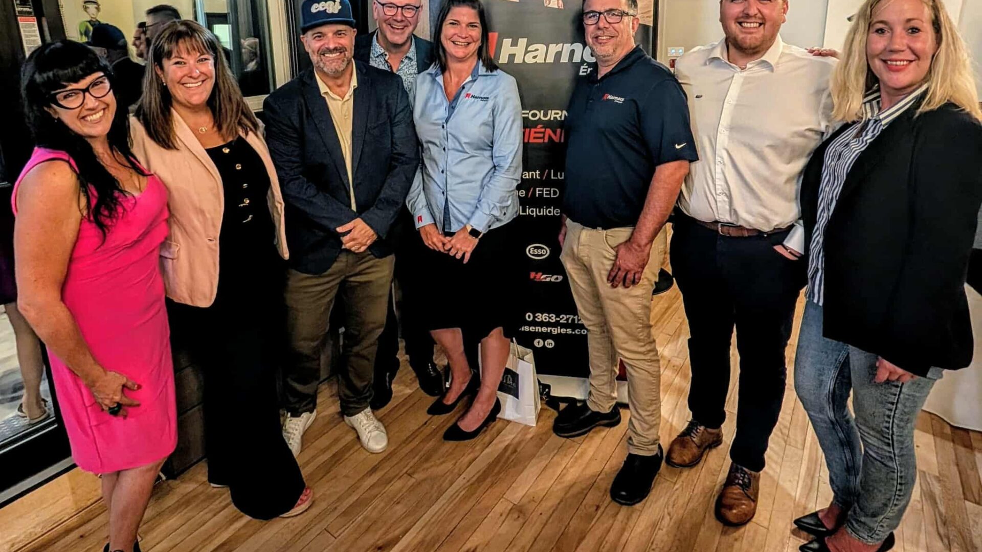 L'annonce du partenariat entre Harnois Énergies et la CCGJ. (Photo gracieuseté)