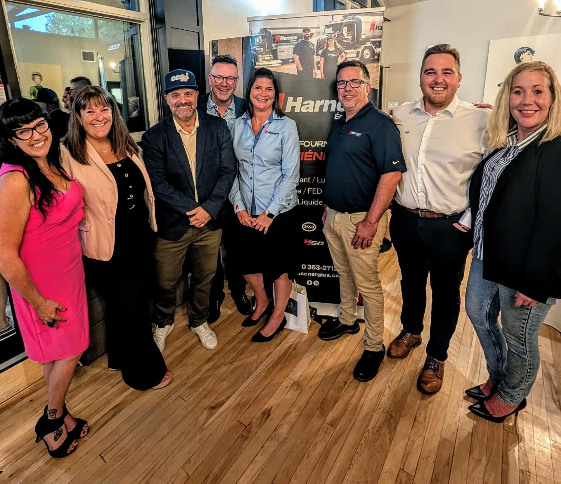 L'annonce du partenariat entre Harnois Énergies et la CCGJ. (Photo gracieuseté)